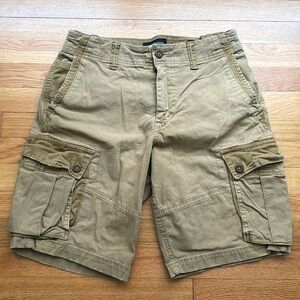 American Eagle Dark Khaki Men’s Cargo Shorts Waist 31